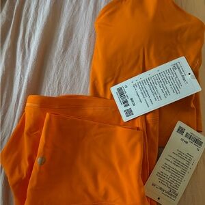 Lululemon Orange Align Shorts + Tank